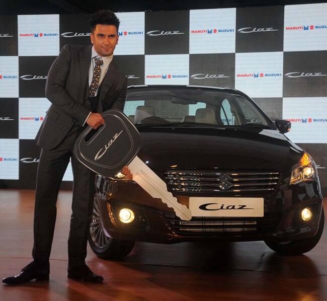 रणवीर सिंह ने लॉन्‍च की मारुति-सुजुकी की Ciaz