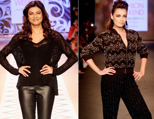 रैंप पर दीया मिर्जा, कल्कि और सुष्मिता सेन के जलवे