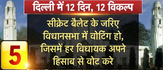 दिल्ली में सरकार बनाने के लिए ये हैं 12 विकल्प