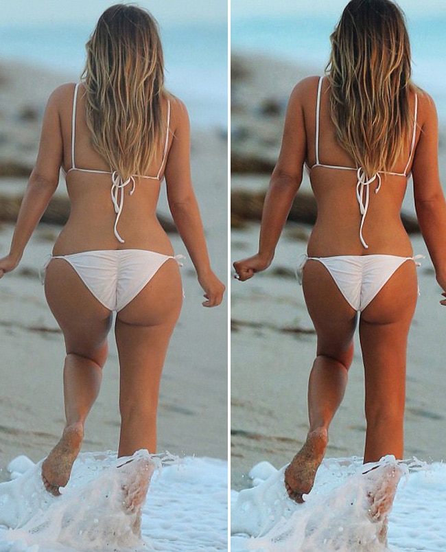 कूल्हों के बिना किम कार्दाशियां