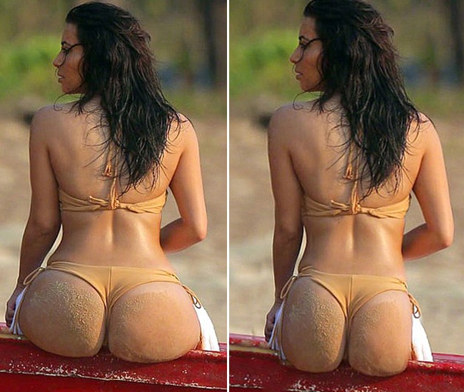 कूल्हों के बिना किम कार्दाशियां