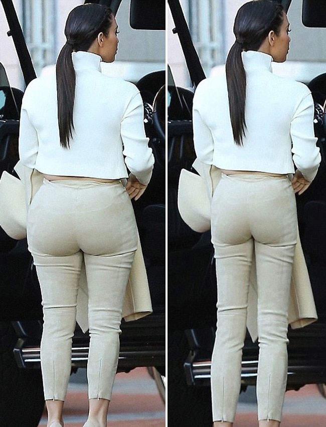 कूल्हों के बिना किम कार्दाशियां