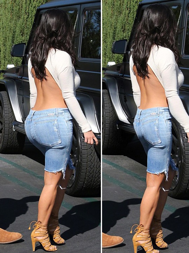 कूल्हों के बिना किम कार्दाशियां