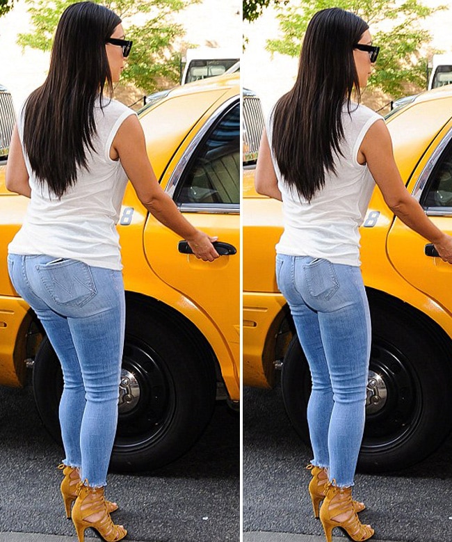 कूल्हों के बिना किम कार्दाशियां