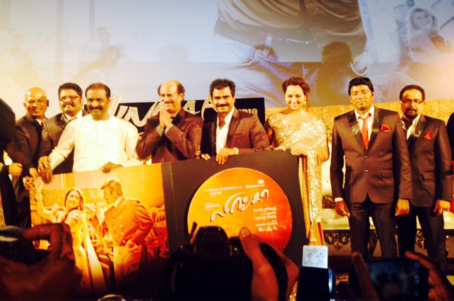 रजनीकांत-सोनाक्षी की फिल्म 'लिंगा' का म्यूजिक लॉन्च