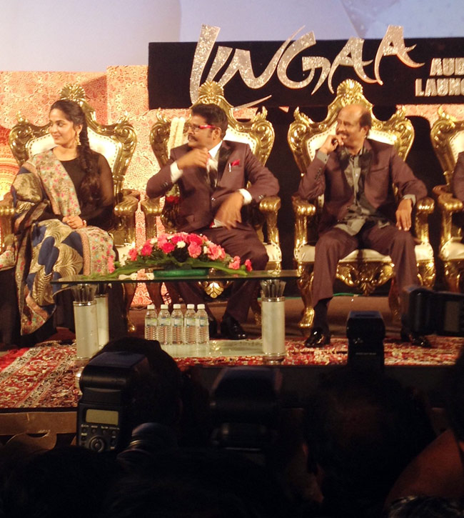 रजनीकांत-सोनाक्षी की फिल्म 'लिंगा' का म्यूजिक लॉन्च