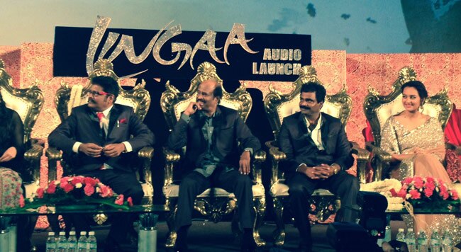 रजनीकांत-सोनाक्षी की फिल्म 'लिंगा' का म्यूजिक लॉन्च