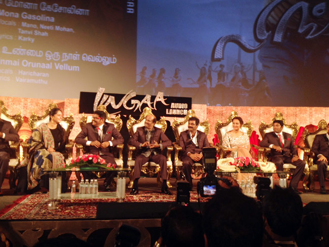 रजनीकांत-सोनाक्षी की फिल्म 'लिंगा' का म्यूजिक लॉन्च