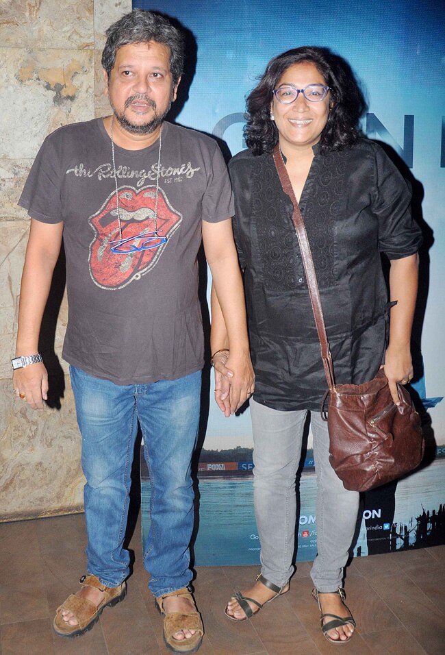 'गॉन गर्ल' की स्‍क्रीनिंग पर सोनाक्षी, अर्जुन और अदिति का कूल लुक