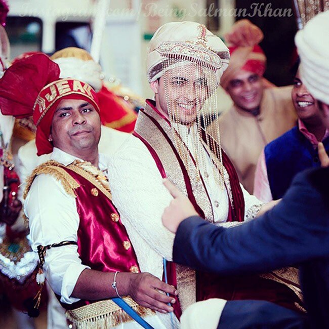 सलमान ने इंस्‍टाग्राम पर शेयर की अर्पिता की शादी की तस्‍वीरें