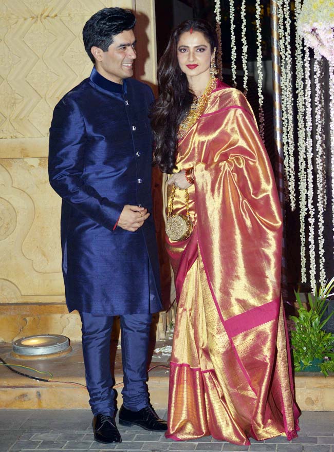 मनीष मल्होत्रा की भतीजी के रिसेप्शन में बॉलीवुड सितारों ने मचाई धूम