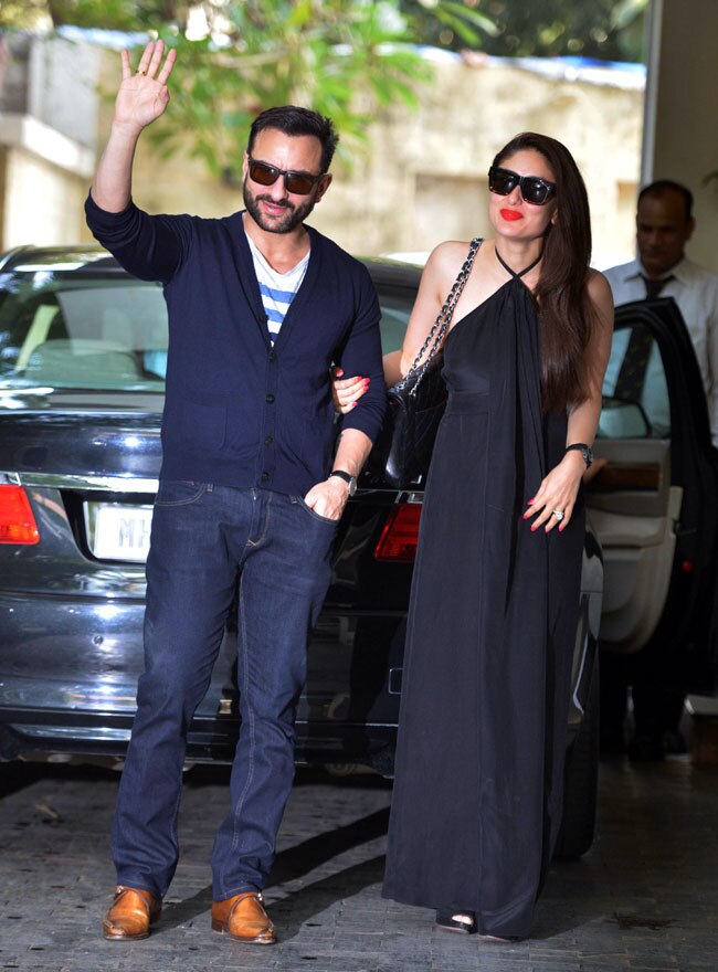 कपूर खानदान के क्रिसमस ब्रंच में ब्लैक बैकलेस ड्रेस में पहुंची करीना