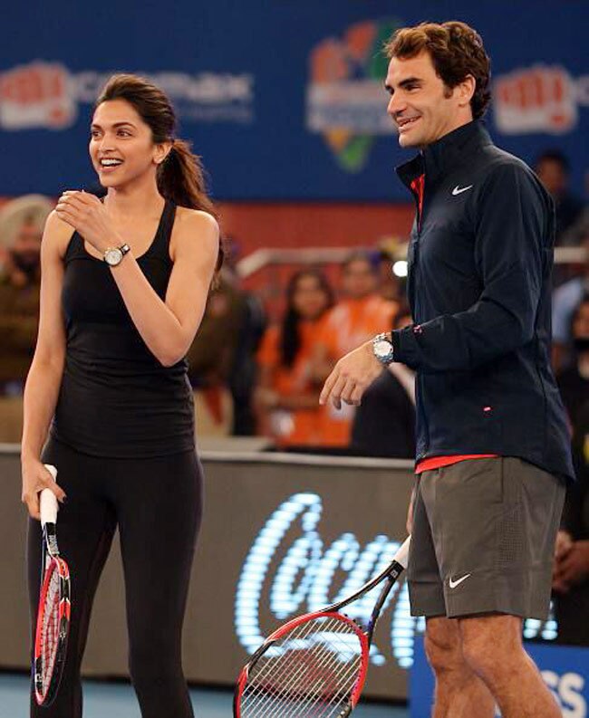 रॉजर फेडरर के साथ टेनिस कोर्ट में उतरे बॉलीवुड सितारे