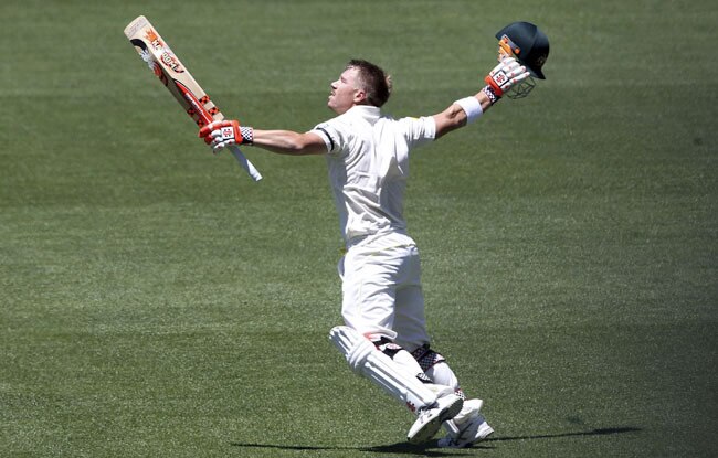 एडिलेट टेस्ट का पहला दिन डेविड वार्नर की सेंचुरी के नाम