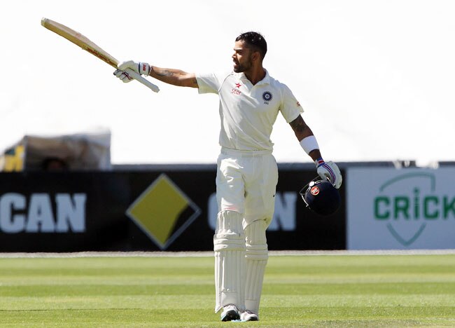 एडिलेड टेस्टः कोहली की सेंचुरी पर भारी पड़ी लियोन की फिरकी