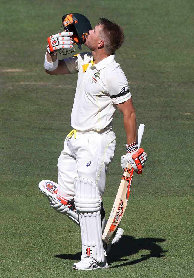 एडिलेड टेस्ट Day 4: ... जब भिड़े वार्नर और एरोन