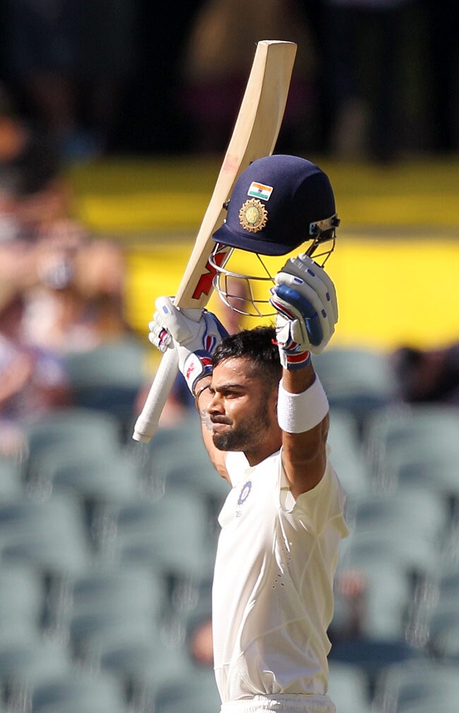 एडिलेड टेस्ट day 3: विराट कोहली की सेंचुरी के नाम रहा दिन