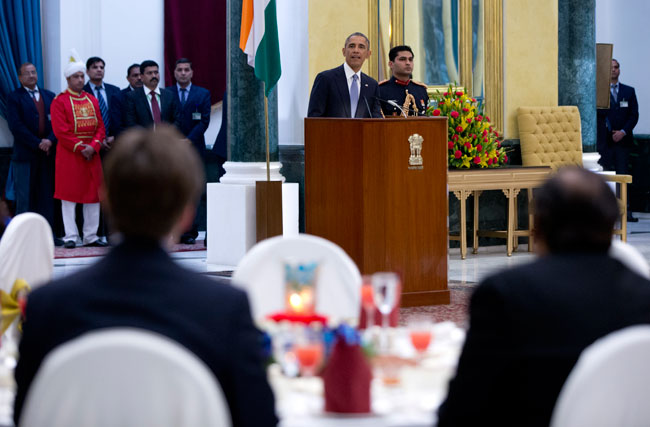 डिनर पार्टी में कढ़ी-पकौड़ा और 'मोदी कुर्ता' के कायल हुए ओबामा...