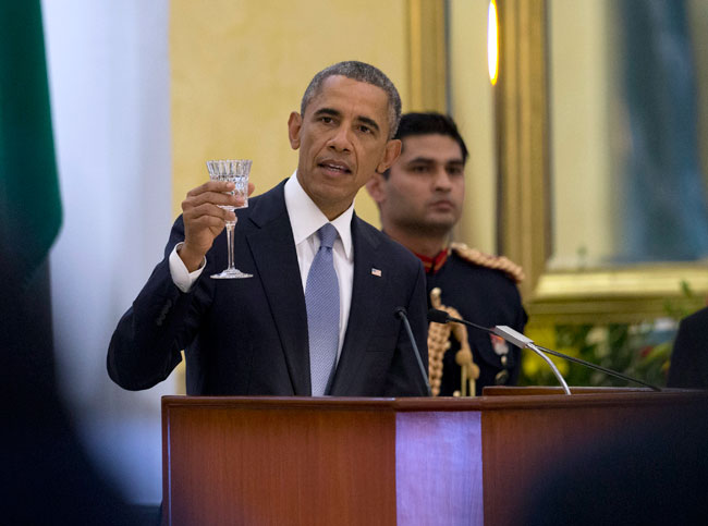 डिनर पार्टी में कढ़ी-पकौड़ा और 'मोदी कुर्ता' के कायल हुए ओबामा...