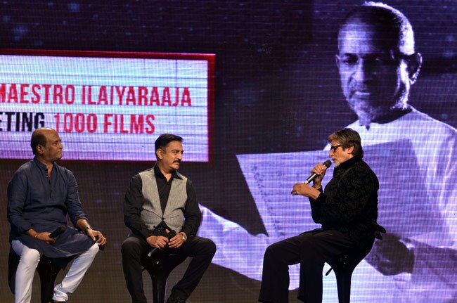 तीन मेगास्टार और संगीतमय 'शमिताभ' शाम...