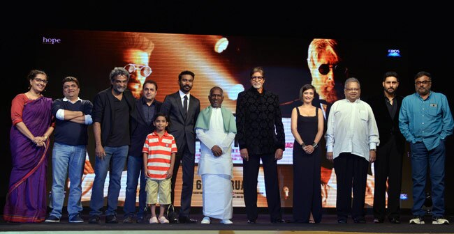 तीन मेगास्टार और संगीतमय 'शमिताभ' शाम...