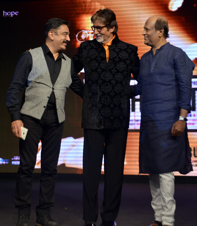 तीन मेगास्टार और संगीतमय 'शमिताभ' शाम...