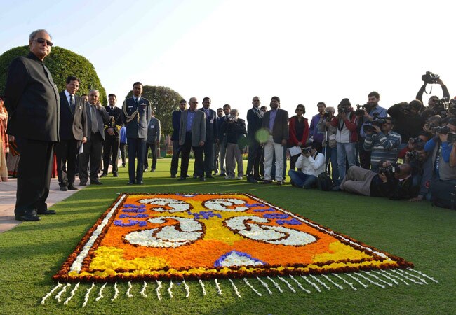 मुगल गार्डन में ट्यूलिप और प्रणब दा, दोनों मुस्कुराए