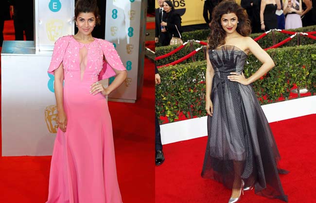 'द लंचबॉक्‍स' फेम निमरत कौर के ग्‍लैमरस बाफ्टा लुक्‍स