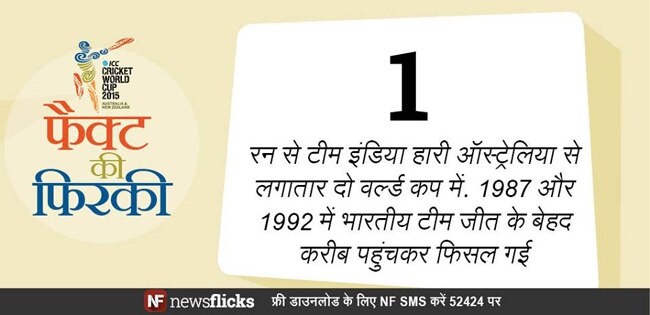 होश उड़ा देंगे क्रिकेट वर्ल्ड कप के ये फैक्ट्स