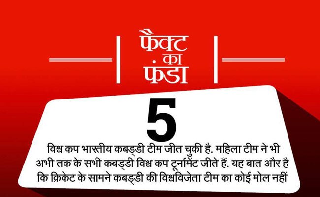 क्‍या आप इन मजेदार तथ्‍यों के बारे में जानते हैं?