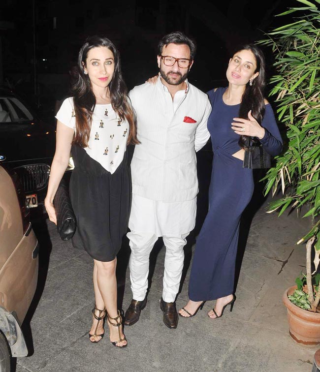 करीना-करिश्मा ने सैफ संग मनाया मां का बर्थडे