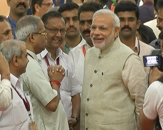 बीजेपी की राष्ट्रीय कार्यकारिणी में जुटे दिग्गज