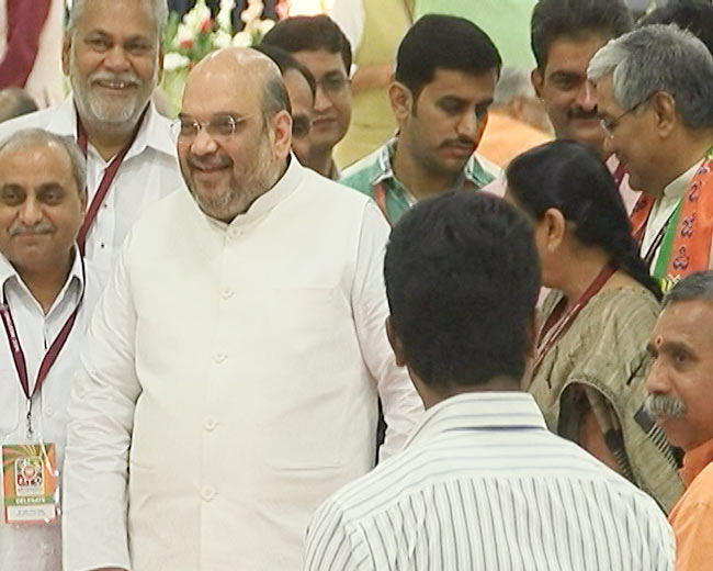 बीजेपी की राष्ट्रीय कार्यकारिणी में जुटे दिग्गज