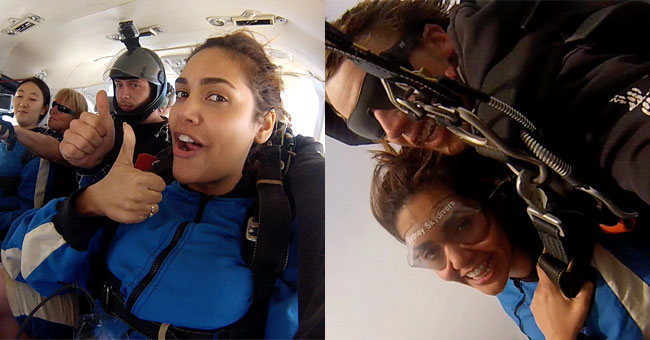 स्काईडाइविंग के बहाने ईशा गुप्ता की बादलों से गुफ्तगू...