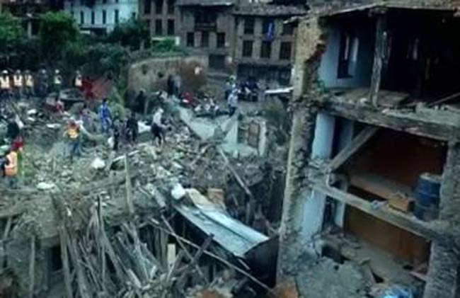 ड्रोन कैमरे की नजर से देखिए नेपाल का जलजला