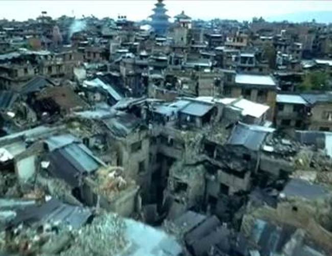 ड्रोन कैमरे की नजर से देखिए नेपाल का जलजला