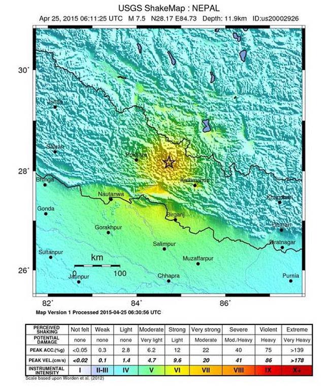 भारत और नेपाल में भूकंप ने मचाई भारी तबाही