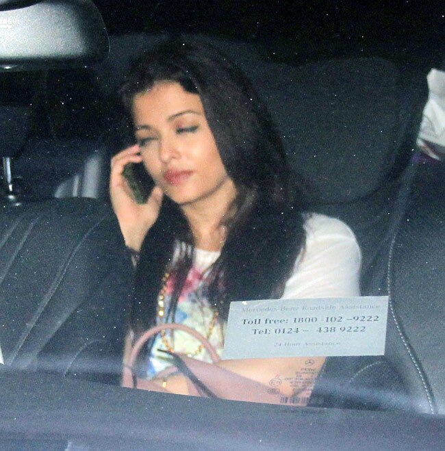 'पीकू' की स्क्रीनिंग पर ऐश्वर्या और अभिषेक