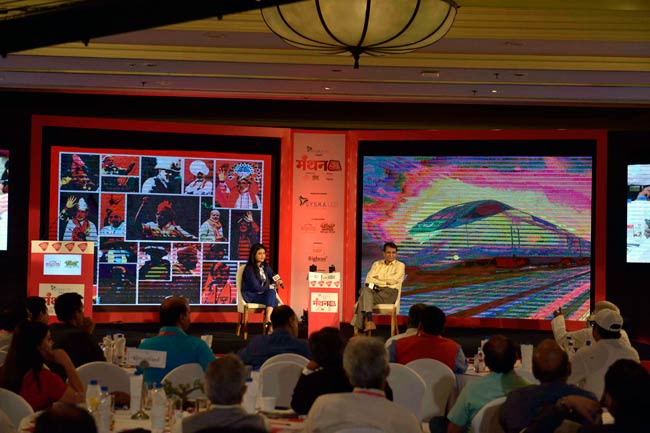 'मंथन' में बोले रेल मंत्री- बुलेट ट्रेन में अभी वक्त लगेगा