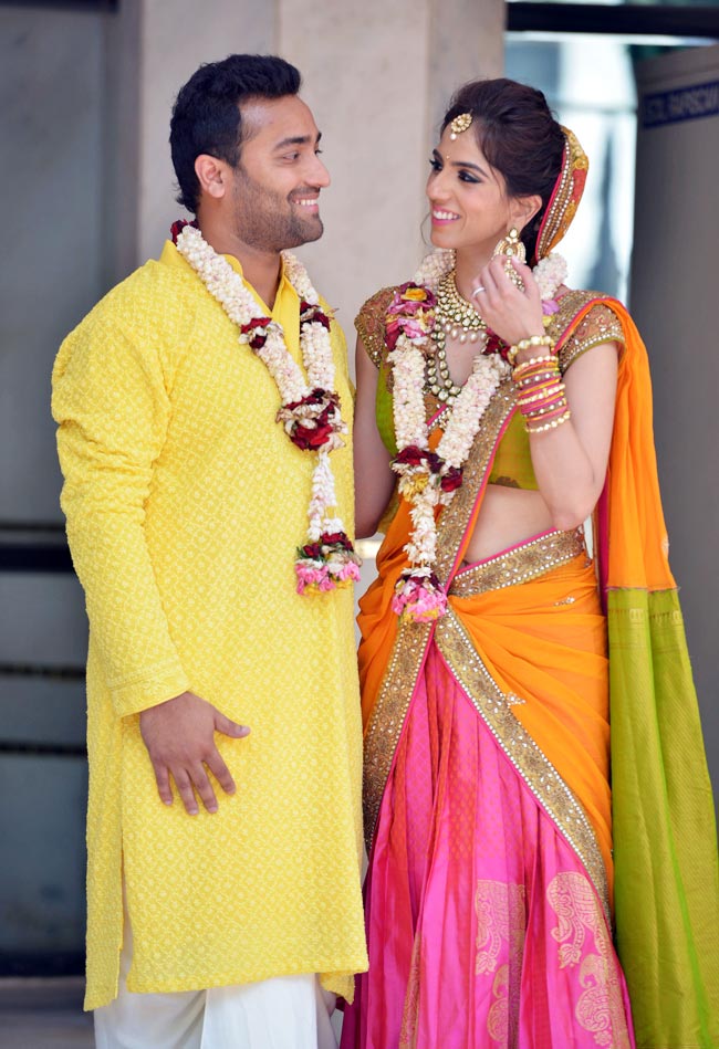 निशका लुल्ला ने ध्रूव संग इस्कॉन मंदिर में रचाई शादी