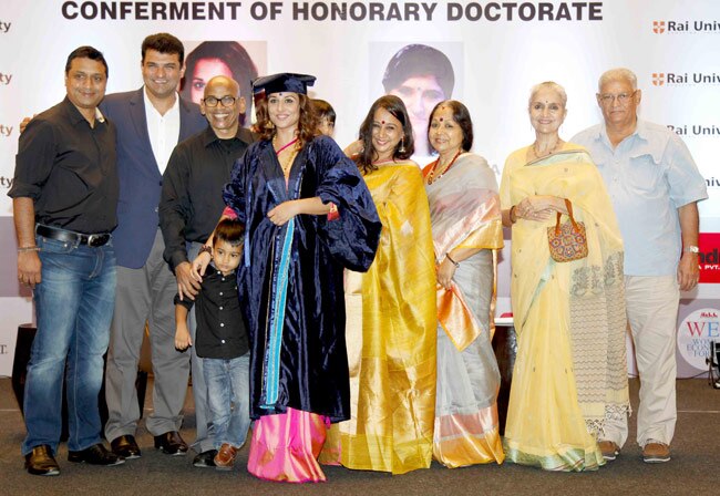 विद्या बालन को मिली डॉक्टरेट की उपाधि