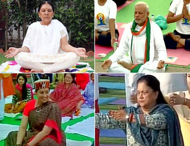 योग दिवस: राजनेताओं पर भी चढ़ा योग का रंग