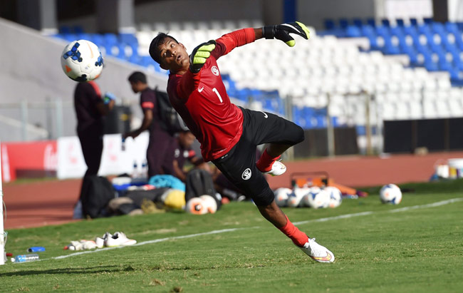 भारत-ओमान के बीच फीफा विश्वकप क्वालीफायर्स मुकाबले की तस्वीरें