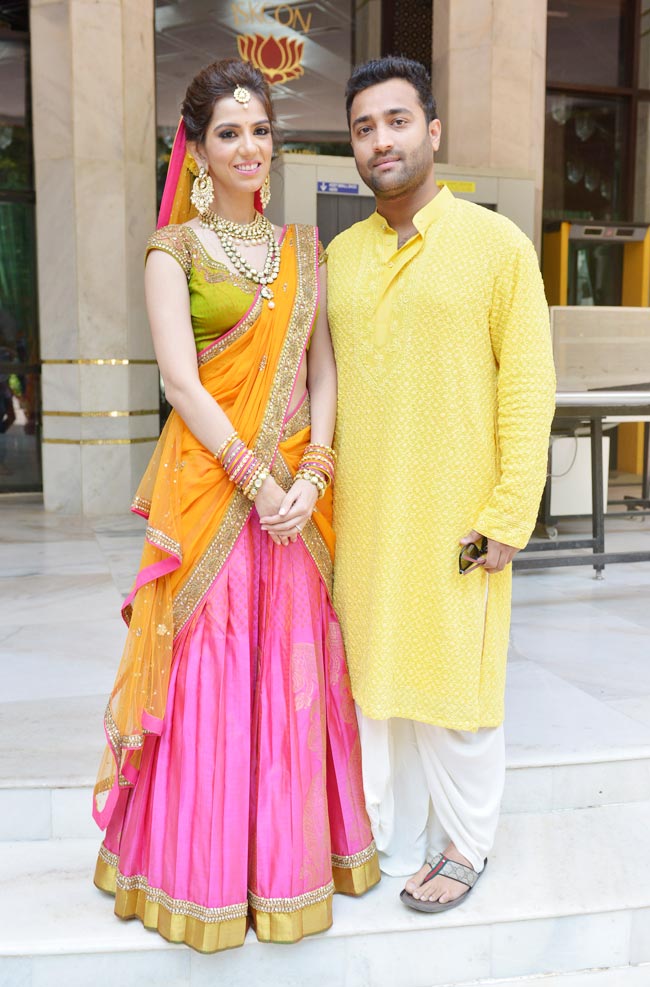 निशका लुल्ला ने ध्रूव संग इस्कॉन मंदिर में रचाई शादी