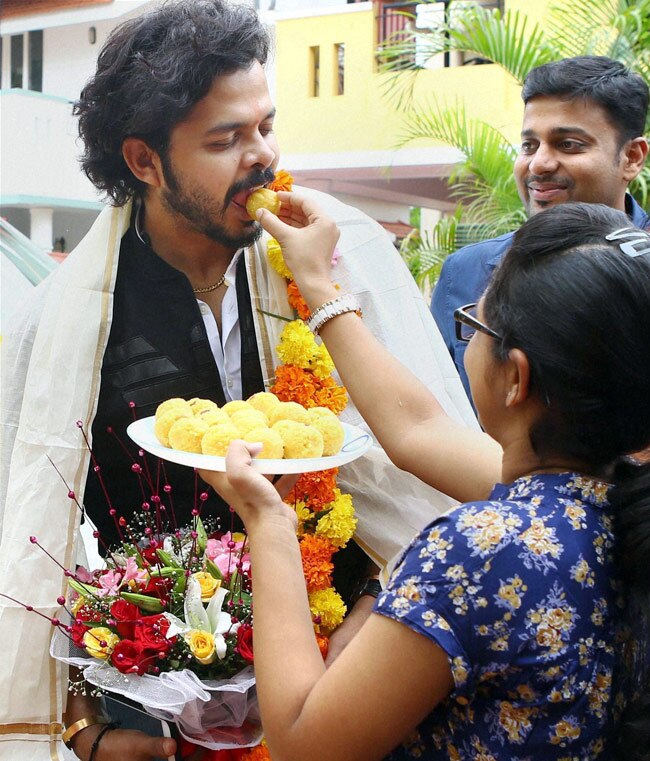 मैच फिक्सिंग से बरी होकर घर पहुंचे श्रीसंत ने शुरू की प्रैक्टिस