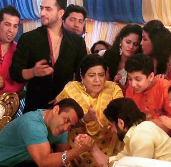 'ये हैं मोहब्बतें' के सेट पर सलमान ने लगाए ठुमके