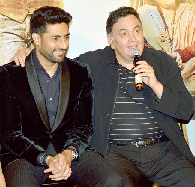 ऋषि‍ कपूर, अभि‍षेक बच्चन ने रिलीज किया 'ऑल इज वेल' का ट्रेलर