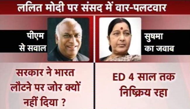 LaMo केस में कांग्रेस के वार पर सुषमा का पलटवार