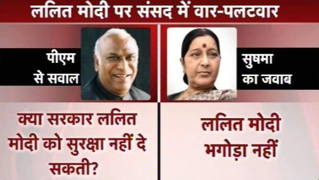 LaMo केस में कांग्रेस के वार पर सुषमा का पलटवार