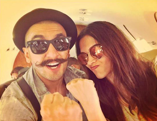 दीपिका, रणवीर ने लॉन्च किया 'बाजीराव मस्तानी' का गाना